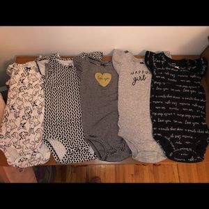 Set of five 24 month girls onesies